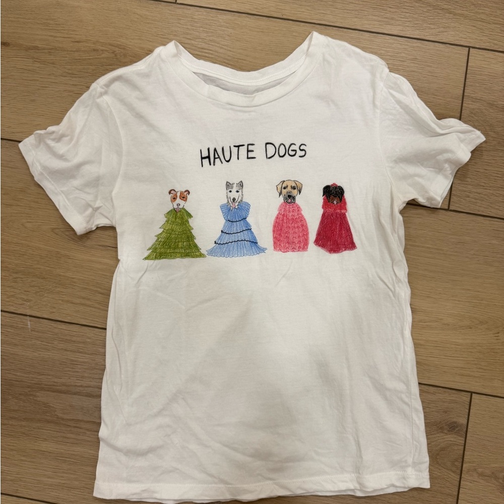 Haute Dogs White Short Sleeve Tee